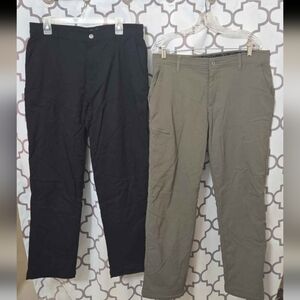 Gerry Weber Men's Black and Tan Chinos